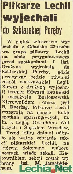 1962.02.04.Piłkarze Lechii wyjechali do Szklarskiej Poręby