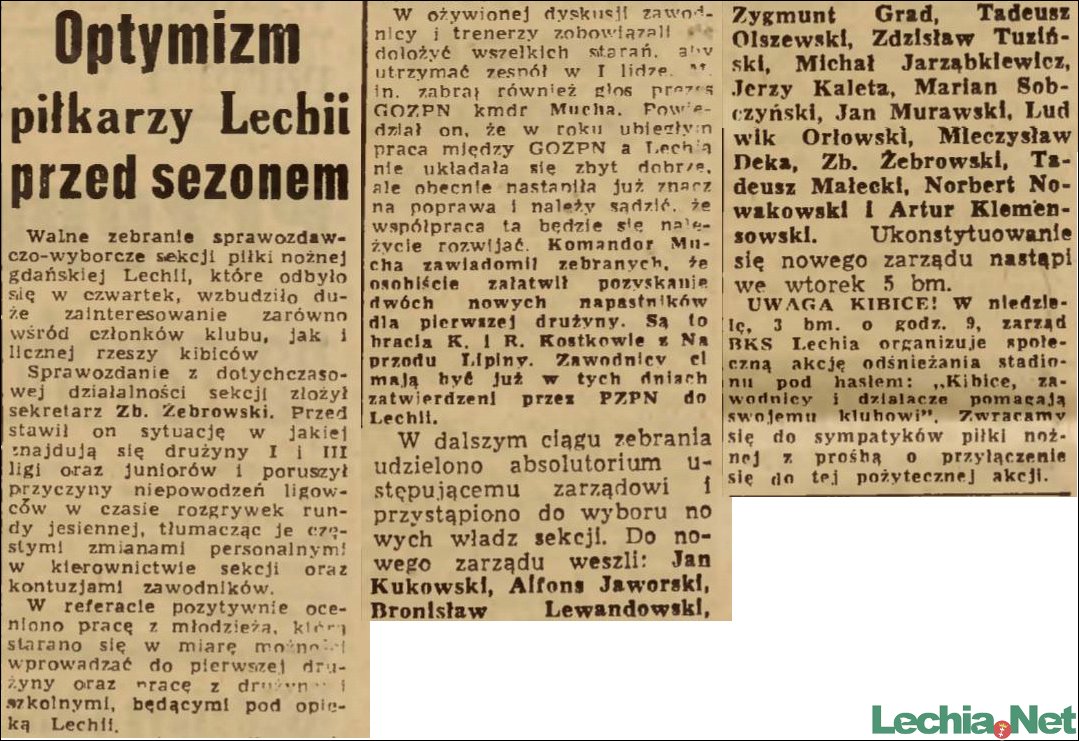 1963.03.02.Optymizm piłkarzy Lechii przed sezonem