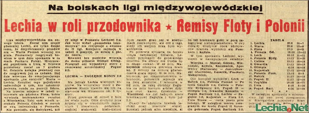 1969.11.17.Lechia w roli przodownika