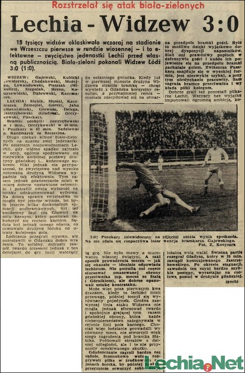 1973.05.07.Rozstrzelał się atak biało-zielonych