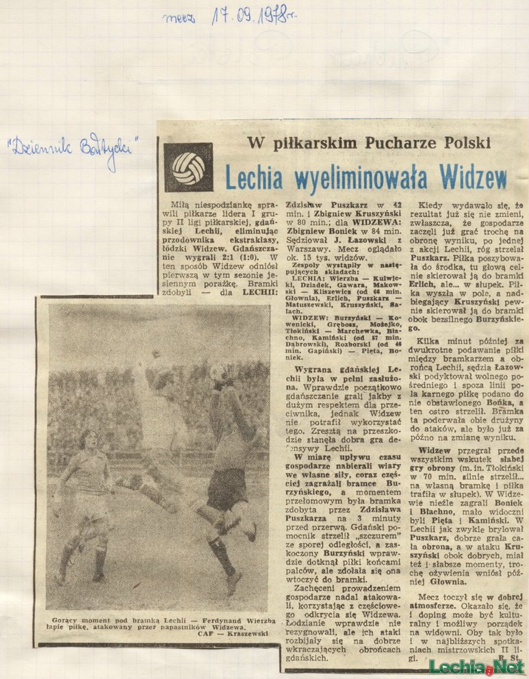 Relacja prasowa z meczu Lechia Gdańsk-Widzew Łódź