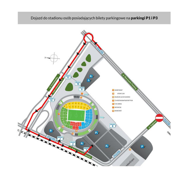 Ważne informacje organizacyjne dla kibiców wybierających się na mecz Lechia - Legia