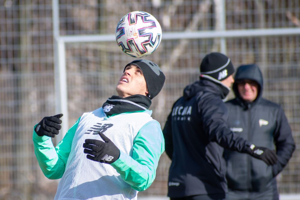 Trening piłkarzy Lechii w obiektywie 