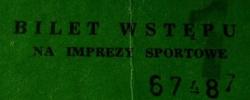 Bilet z sezonu 1985-1986 ze spotkania 1985.11.24.Motor Lublin-Lechia Gdańsk