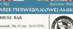Bilet z sezonu 1995-1996 ze spotkania 1996.03.16.Amica Wronki-Lechia Gdańsk