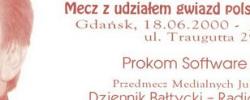 Bilet z sezonu 1999-2000 ze spotkania 2000.06.18.Benefis Bobo Kaczmarka