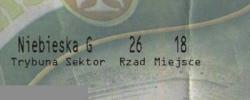 Bilet z sezonu 2011-2012 ze spotkania 2011.11.05.Lechia Gdańsk-Widzew Łódź