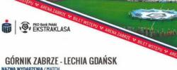 Bilet z sezonu 2020-2021 ze spotkania 2020.09.13.Górnik Zabrze-Lechia Gdańsk