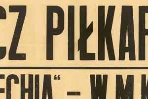 Plakat z sezonu 1947 ze spotkania 1947.05.11 Lechia Gdańsk-WMKS Gdańsk