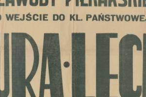 Plakat z sezonu 1948 ze spotkania 1948.07.04 Lechia Gdańsk-Bzura Chodaków