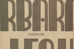 Plakat z sezonu 1948 ze spotkania 1948.10.17 Lechia Gdańsk-Garbarnia Kraków