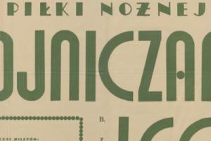 Plakat z sezonu 1949 ze spotkania 1949.02.27 Lechia Gdańsk-Chojniczanka Chojnice