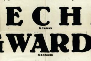 Plakat z sezonu 1950 ze spotkania 1950.07.30 Gwardia Szczecin-Lechia Gdańsk
