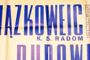 Plakat z sezonu 1950 ze spotkania 1950.08.06 Lechia Gdańsk-Związkowiec Radom