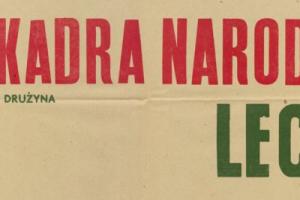 Plakat z sezonu 1955 ze spotkania 1955.07.13 Lechia Gdańsk-Kadra Narodowa