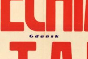 Plakat z sezonu 1961 ze spotkania 1961.10.15 Stal Sosnowiec-Lechia Gdańsk
