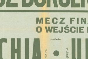Plakat z zawodów bokserskiech 1948.06.20 Lechia Gdańsk-Unia Tczew