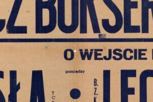 Plakat z zawodów bokserskiech 1948.07.01 Lechia Gdańsk-Wisła Tczew