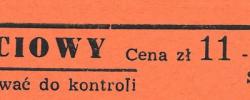 Bilet ze spotkania 1972.10.22.Lechia Gdańsk-Urania Ruda Śląska