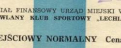 Bilet z sezonu 1984-1985 ze spotkania 1984.11.18.Lechia Gdańsk-Górnik Zabrze