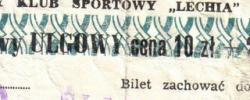 Bilet z sezonu 1987-1988 ze spotkania 1987.08.26.Lechia Gdańsk-Śląsk Wrocław