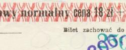 Bilet z sezonu 1987-1988 ze spotkania 1987.09.19.Lechia Gdańsk-Bałtyk Gdynia
