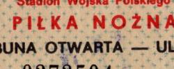 Bilet z sezonu 1987-1988 ze spotkania 1988.05.28.Legia Warszawa-Lechia Gdańsk