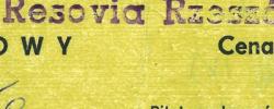 Bilet z sezonu 1990-1991 ze spotkania 1990.09.16.Lechia Gdańsk-Resovia Rzeszów