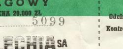 Bilet z sezonu 1992-1993 ze spotkania 1992.09.12.Lechia Gdańsk-Arka Gdynia