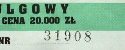Bilet z sezonu 1992-1993 ze spotkania 1993.05.22.Lechia Gdańsk-Górnik Pszów