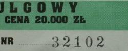 Bilet z sezonu 1992-1993 ze spotkania 1993.06.12.Lechia Gdańsk-Ślęza Wrocław