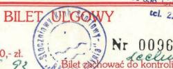 Bilet z sezonu 1992-1993 ze spotkania 1993.06.16.Bałtyk Gdynia-Lechia Gdańsk