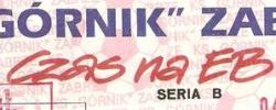 Bilet z sezonu 1995-1996 ze spotkania 1995.11.04.Górnik Zabrze-Lechia Gdańsk