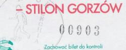 Bilet z sezonu 1996-1997 ze spotkania 1996.10.02.Lechia Gdańsk-Stilon Gorzów