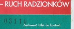 Bilet z sezonu 1996-1997 ze spotkania 1996.10.12.Lechia Gdańsk-Ruch Radzionków