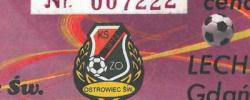 Bilet z sezonu 1999-2000 ze spotkania 2000.04.12.KSZO Ostrowiec-Lechia Gdańsk