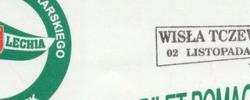Bilet z sezonu 2003-2004 z meczu 2003.11.02.Lechia Gdańsk-Wisła Tczew