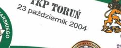 Bilet z sezonu 2004-2005 z meczu 2004.10.23.Lechia Gdańsk-TKP Toruń