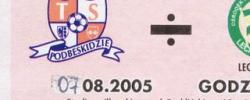 Bilet z sezonu 2005-2006 z meczu 2005.08.07.Podbeskidzie Bielsko-Biała-Lechia Gdańsk