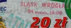 Bilet z sezonu 2005-2006 z meczu 2005.09.04.Lechia Gdańsk-Śląsk Wrocław