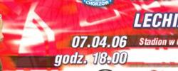 Bilet z sezonu 2005-2006 z meczu 2006.04.07.Ruch Chorzów-Lechia Gdańsk
