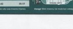 Bilet z sezonu 2007-2008 z meczu 2008.04.02.Legia Warszawa-Lechia Gdańsk