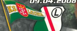 Bilet z sezonu 2007-2008 z meczu 2008.04.09.Lechia Gdańsk-Legia Warszawa