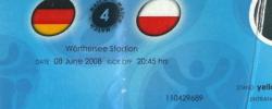 Bilet z sezonu 2007-2008 z meczu 2008.06.08.Niemcy-POLSKA