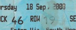 Bilet z sezonu 2008-2009 z meczu 2008.08.18.Tottenham Hotspur-Wisła Kraków