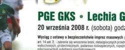 Bilet z sezonu 2008-2009 z meczu 2008.09.20.GKS Bełchatów-Lechia Gdańsk