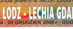 Bilet z sezonu 2008-2009 z meczu 2008.12.05.ŁKS Łódź-Lechia Gdańsk