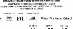 Bilet z sezonu 2021-2022 ze spotkania 2021.10.23.Lechia Gdańsk-Górnik Zabrze