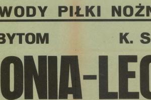 Plakat z sezonu 1946 ze spotkania 1946.09.01 Lechia Gdańsk-Polonia Bytom
