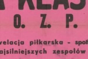 Plakat z sezonu 1946 ze spotkania 1946.11.11 KKS Grom Gdynia-Lechia Gdańsk